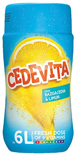 Cedevita Sambuco al Limone (Limun bazga) Mix di bevande vitaminiche istantanee 455 g, produce 6 l di succo analcolico