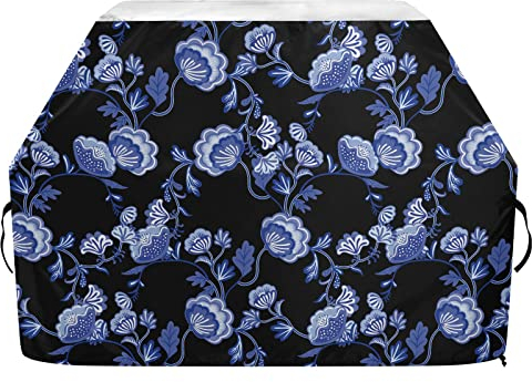 Bunte Blumen Grillabdeckung 65 Zoll langlebige Grillabdeckung winddichte Gasgrillabdeckungen für den Außenbereich