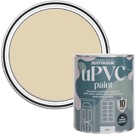 Rust-Oleum Peinture Beige pour Portes & Fenêtres en PVC, Finition Mate - Sandhaven 750ml