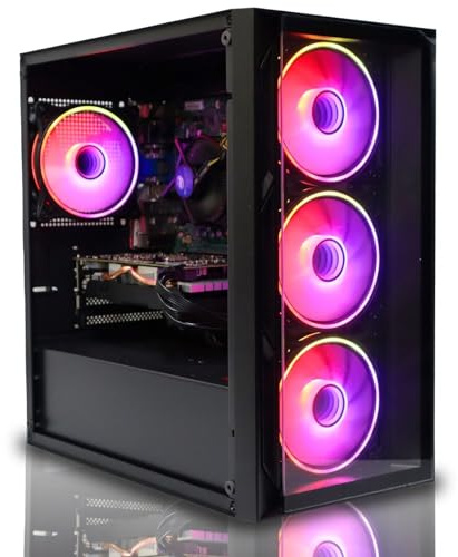 OCHW Vida Lucid Ultra Fast Gaming PC Desktop Computer AMD Ryzen 3 4100 4.0Ghz Quad Core 2GB Nvidia GT 1030 HD Graphics USB 3.0 1000GB SSD 8GB DDR4 Wifi Windows 11 Pro