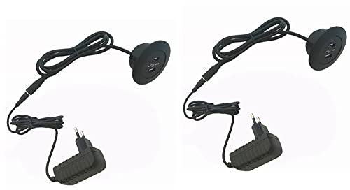 KEALBAUS - Cargador reclinable eléctrico, adaptador de corriente, doble cargador USB para silla de cine en casa, enchufe europeo