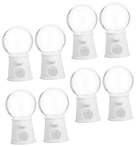 HOOTNEE 8 Stück Mini Maschine Für Kinder Süßigkeitenmaschine Für Kinder Zum Drehen Von Süßigkeiten Spielzeug Süßigkeitenautomaten Für Kinder Kaugummiautomaten Süßigkeitenspender