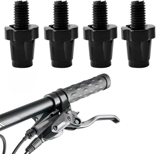 HXStar 4 Stück Bremshebel Einstellschraube Aluminiumlegierung Bike Fahrrad Stellschraube M7 Brake, Bremsgriffhebel-Einstellschrauben Bremszug Stellschraube Schwarz