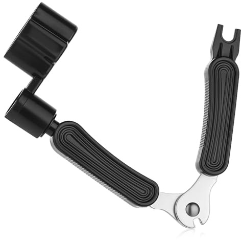 Gitarrensaiten Saitenspindel 3-In-1 Saitenkurbel, Saitenabzieher Gitarre Kurbel Gitarren Werkzeug Set Saiten-Pin-Abzieher Multifunktions Reparatur Werkzeug Für Gitarre String Winder