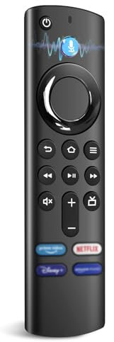ARCELI Telecomando vocale di ricambio per AMZ Smart TV-S-tick (2 e 3 Gen, 4K, 4K Max, Lite, HD), Smart TV Cube (2nd e 3rd Gen), con Bluetooth e 4 chiavi di abbreviazione