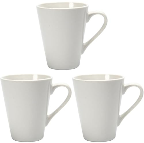 Creativ Tasses, blanc, H: 10 cm, d 5-8 cm, 1 pièce (Lot de 3)
