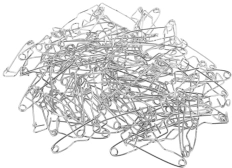 Holibanna 100pcs Metal Curved Sewing Pin Safety Pins for Shirt for Carpet Movement Bend for Quilting