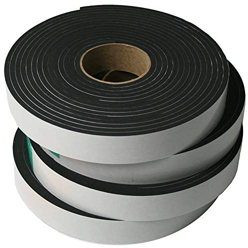 LAMATEK 1/4 x 1.5 x 25' Neoprene Foam Rubber Sponge Tape - Box of 4