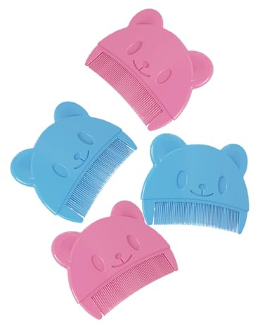 4pcs Cradle Cap Comb Design Hairbrush for Newborns for Bath and Grooming Soft Material for Sensitive Scalp Portable and Easy to Use