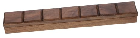 Holz Aquarellfarbenkasten Braun mit Fächern Leicht Tragbar für Malen | Kunststoffdetails, Leicht zu Reinigen, für Zuhause, Kompakt und Praktisch, mit Holzstruktur