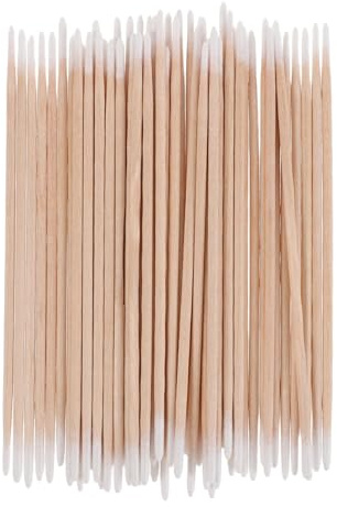 CALLARON Cotton Fioc per Unghie con Punta Precisa in Cotone e Bastoncini in Legno Doppia Estremità Monouso Igienici per Nail Art e Make-up 1200 Pezzi