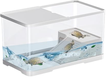 Terrarium pour Reptiles – de Couchage surélevée pour Le Soleil, fenêtre Transparente Transparente, Ventilation sûre du Couvercle en Filet, Maison Durable, fiable, idéale pour Les Petites