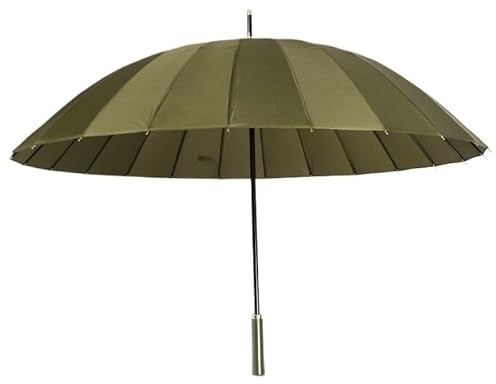 JVNALwnkv Regenschirme for Regen, 24 Knochenschirm, großer Herrenschirm mit langem Griff, doppelter Golfschirm, gerader Schirm, Outdoor-Regenschirme