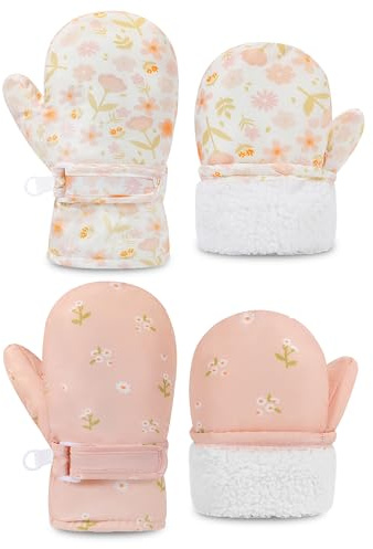 YMYDYFC Baby Waterproof Winter Mittens,Thermal Fleece Gloves for Boys Girls