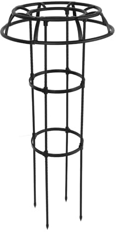 Tnfeeon Support pour Plantes Grimpantes, Cadre en Acier et Plastique, pour Rosiers et Vignes Grimpantes, Diamètre 50 Cm, Idéal pour Une Utilisation Intérieure et Extérieure (3 Couches)