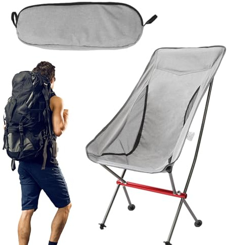 Generiska fällstolar för utomhusbruk | Bärbar och vikbar stol för att sitta | platsbesparande sits för backpacking, för fiske camping picknick terrass balkong trädgård