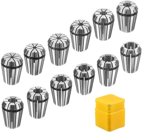 QUARKZMAN 12 Pezzi Mandrino A Molle ER25 12-17/32 Mandrini Di Precisione | Acciaio Per Molle 65Mn, Per Fresatrice CNC, Tornito Utensile