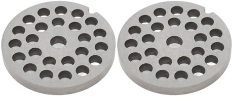 Disco de repuesto para picadora de carne de acero inoxidable, 2 cuchillas de corte para picadora de carne manual, disco con orificio de 7 mm y compatibilidad universal para