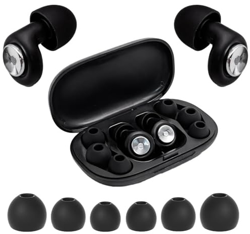 Ear Plugs for Sleep Noise Cancelling, 56dB Silicone Earplugs with 6 EarTips