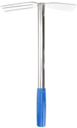 Attrezzo Manuale in Acciaio Inox Argento per Trapianto, 1 Pezzo | Impugnatura in Gomma, Alta Durezza, Utensile per Orto e Giardino, Formato Compatto per Lavori di Coltivazione