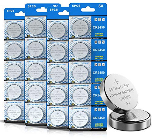 Batterie au Lithium Pile Bouton (CR 2450, Blister de 20 Piles Lithium 3V)