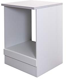 Flex-Well Herdumbauschrank UNNA - Ofenschrank für Backofen - Breite 60 cm - Weiß