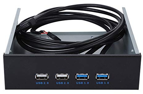 5,25 Zoll 19 Pin / 9Pin an USB 3.0 USB 2.0 4-Fach optisches Laufwerk aus Metall USB Hubs