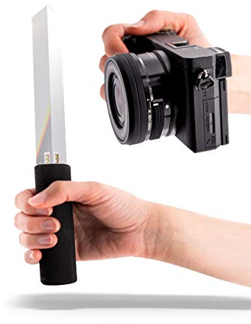 Better Focus Triangle Dreieckiges Prisma für Fotografie mit Handle, Kristall, Regenbogen, Glaskugel, 1/4 Gewinde, Geschenk für Fotografen