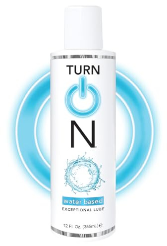 Turn On Water-Based Premium Personal Lubricant | Long Lasting, Ph Balanced, Hypoallergenic, Condom Safe Lube for Men, Women, and Couples, 12 fl oz