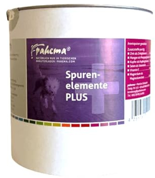 Spurenelemente Plus für Hunde & Katzen – Mineralstoffe & Vitamin E (125 g) | Bioverfügbare Spurenelemente mit Vitamin E und Magnesium zur Unterstützung von Haut, Fell, Immunsystem und Muskeln