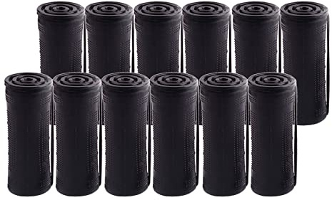 F Fityle Welle Dauerwelle Stäbchen Locken Mittelgroßes Natürliches lockiges Wellenstäbchen Haarstyling mit Gummiband-Kit Styling Friseurwerkzeuge, 12 Stück 3.0m
