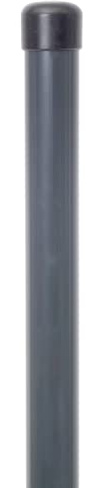 Alberts 617783 Poteau de clôture Fix-Clip Pro | Fixation avec Ancres à enfoncer | Phosphaté au Zinc, plastifié Anthracite (RAL 7016) | Longueur 1500 mm | Ø des Colliers 34 mm