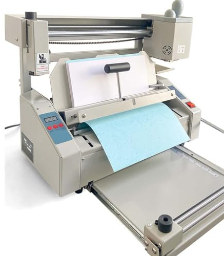 DPDZSW Drahtlose Klebebuchbindemaschine, A4 Manueller Heißklebebuchbinder mit Fräsrücken, rauerer Bindemaschine für Papierbücher, Alben, Notizbücher