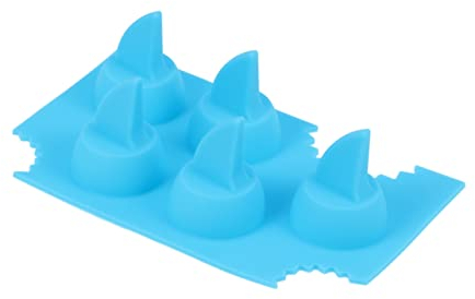 OKUMEYR Shark Ice Tray Mold Silicone DIY Ice Cube Making Tray for Creative Kitchen Accessories for Parties