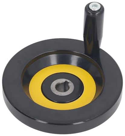 Herramienta Eléctrica para Volante de Torno, Volante para Sierra de Mesa, Orificio Central de 14 Mm, Diámetro Exterior de 125 Mm con Mango Giratorio para Amoladora de Fresadora