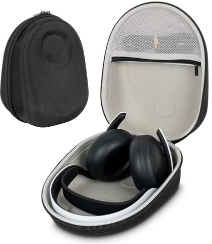 XINGFUDAO Headphone Carrying Case compatible with PlayStation Pulse Elite™ Wireless Headset/Other headphones of the same size, Portable Storage Bag for Headphones, Black