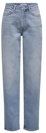 ONLY Onljuicy Hw Mom Rea365 DNM Noos Jean Fit, Denim Bleu médium, 30W / 30L Femmes