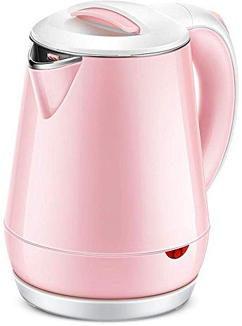 Bollitore elettrico, Bollitore elettrico, Bollitore, Acciaio inossidabile portatile@Presente rosa Safehappy