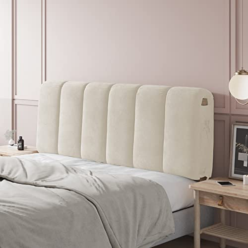 Bett kopfteil bezug Kopfteilbezug im nordischen Stil kurzer Plüsch-Kopfteilbezug Premium-Kopfteilbezug für Kinder kollisionssicherer KopfteilbezugGreen1-180x60cm