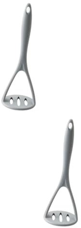 PRETYZOOM 2 Pezzi in Acciaio Inossidabile Grigio Per Schiacciapatate E Verdure Schiacciafrutta Strumento Per Pressare Gli Alimenti Comodo Da Tenere in Mano Gadget Da Cucina