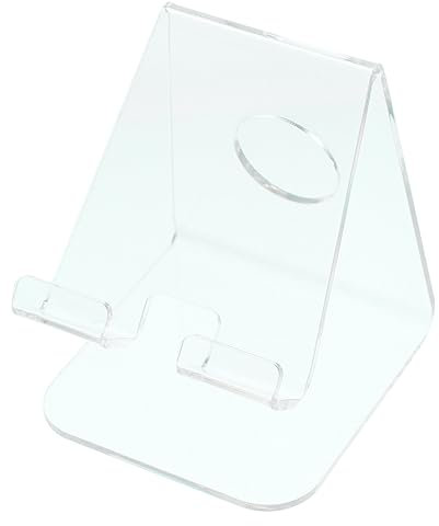 jojofuny Transparente Handyhalterung aus Acryl für Tischtelefone mit Stabilem Leichtem Design Praktische Ablage für Mobile Telefone im Einkaufszentrum