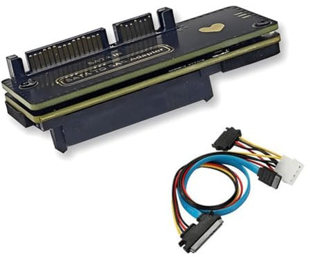 Joselin Scheda Adattatore HDD da A SAS 6 Gbps 3.0 da 22 Pin A SAS 29 Pin Scheda di Espansione per Disco Rigido SAS da 2,5/3,5 Pollici SSD B