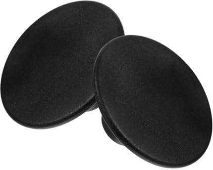 Bouton de Couvercle en Bakélite Noire 2 Pièces, Poignée Robuste | Poignet Casserole, Base Élargie, Usage Four, Style Classique