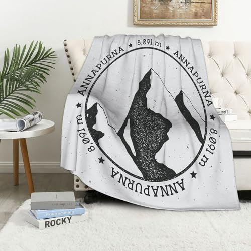 MAAPCHP Kuscheldecke Flauschig Decke Fleecedecke McKinley in Alaska USA Outdoor-Abenteu Wohndecke Warm Winter Weich,Decke Couch Blanket,Wohn- & Kuscheldecken 100 x 130 cm,Sofa überwurfdecke