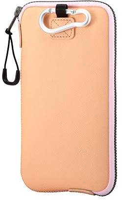 OneJoy Neoprene Mobile Phone Pouch, Thermal Cellphone Pouches, for iPhone Sleeve Case with Clip on fit for 6.1 to 6.9 phone.[ Peach ]
