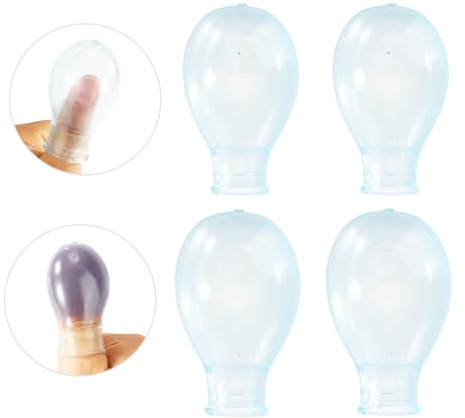 2pz Punta e 2pz Copri Dita, Copri Dita Delle Mani e Piedi Silicone Impermeabili Resistenti Pratici Accessori di Protezione per Doccia Cura Delle Unghie Manicure