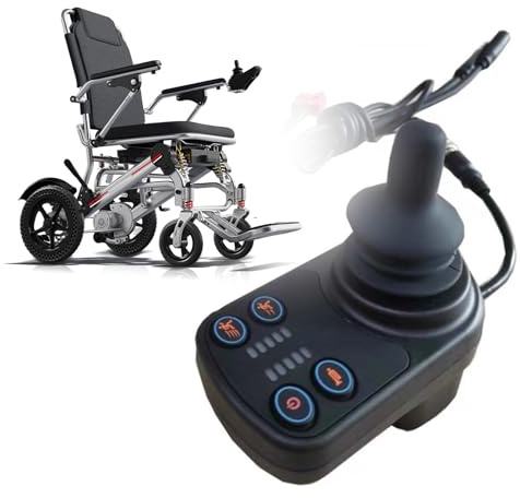 Elektrorollstuhl Joystick Controller, 24V DC Rollstuhl-Controller mit Bremsanschluss, Kompatibel mit Elektrische Rollstühle (Für ASIN:B0DDT7DFGN)