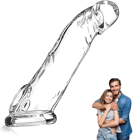 MUNZE Manchon De Pénis En Silicone Transparent 17Cm, Preservatif Retardant D'Éjaculation Homme, Érecteur Réaliste Prolongateur Rétractable Pour Améliorer La Performance