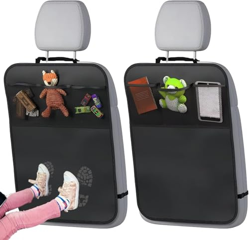 XPQAYZTK 2 Pezzi Proteggi Sedile Auto Bambini Posteriore per Kia Sportage 5 GT-Line 2021-2025, Protezione Schienale Auto, Copri Sedili per Auto