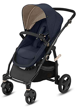 CBX Leotie Flex Passeggino Combinato 2-in-1 con Seduta/Navicella Reversibile, Parapioggia Incluso, dalla Nascita Fino a 15 kg, Jeansy Blue